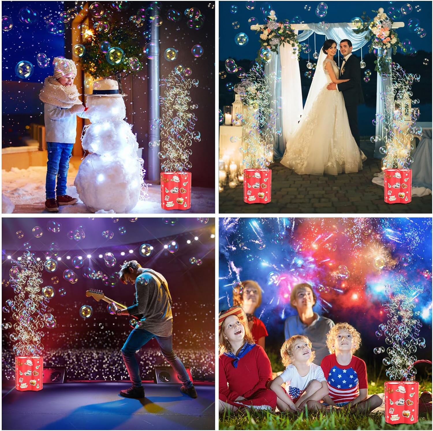 Double motor Fireworks bubble machine blower on the ground electronic automatic landing Spring Festival gift New Year toys