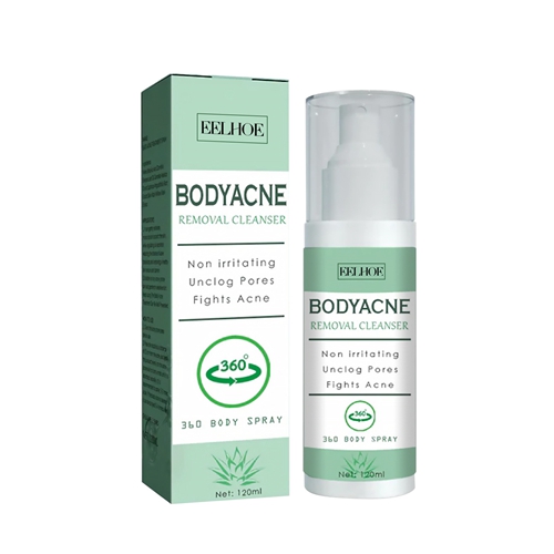 Body Acne Removal Cleanser Spray for Back and Arm Anti-acne Water Oil Balance Remove Redness Shrinking Pores Clean Body Pimple Remover Spray
