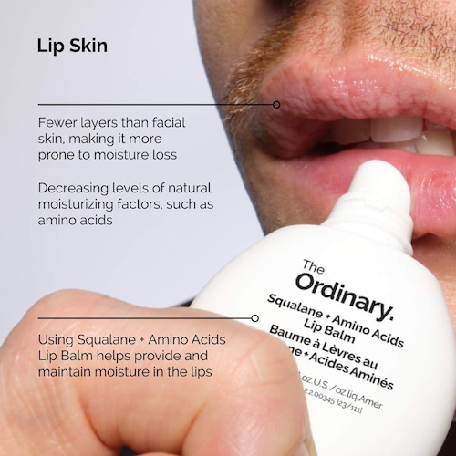 The Ordinary Squalane Amino Acids Hydrating Lip Balm 15ml