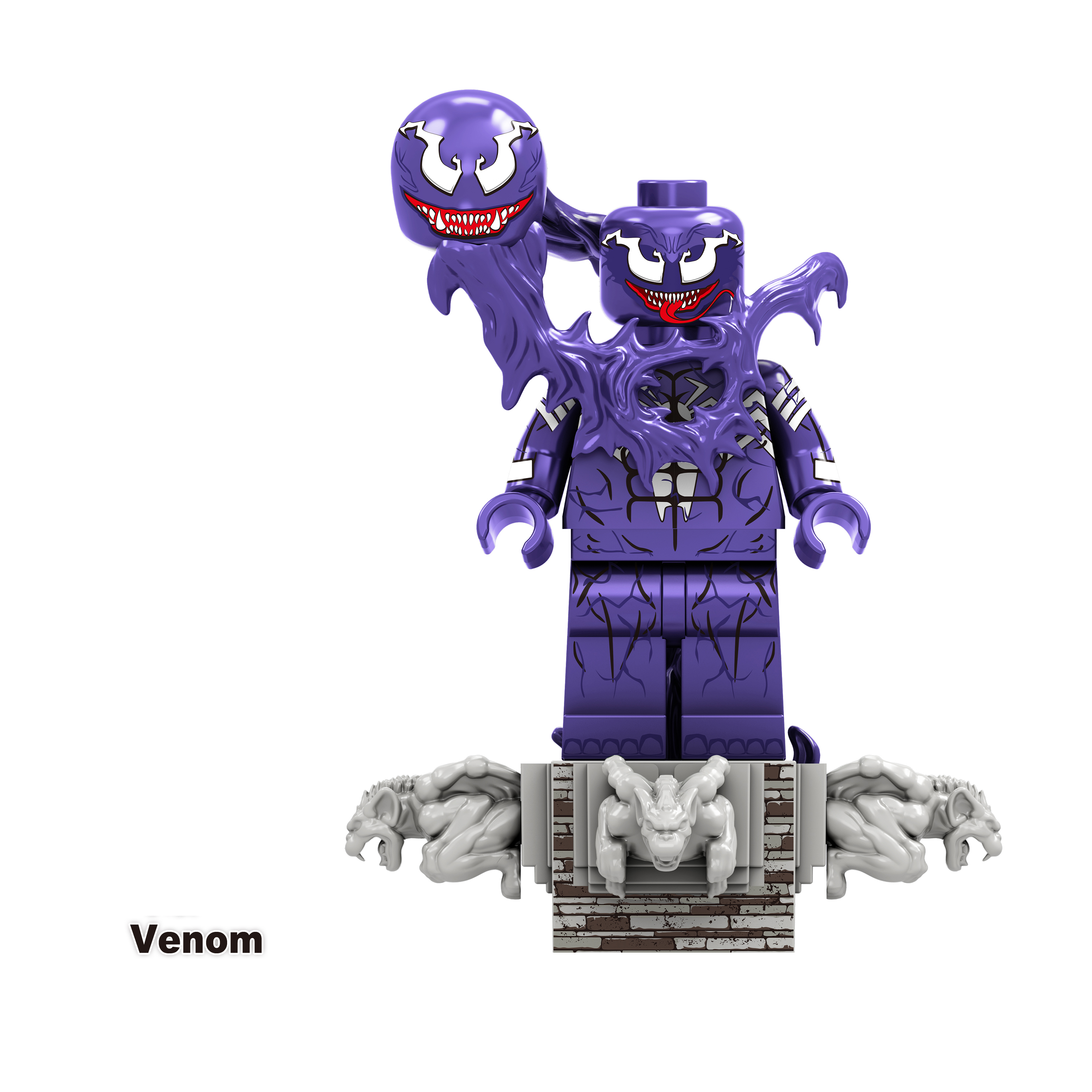 8PCS Avengers Venom Eddie Brock Mini Figure Super Hero Building Blocks Minifigures Set Kids Toys Fit Lego