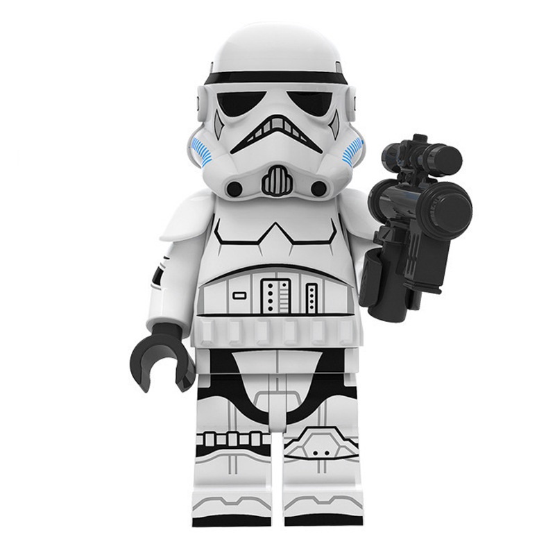 (Soldier B) Star Wars Legion Mini Figures Toy Set Military Building Blocks with Weapons for Imaginative War Games for Kids Strategy Play and Display Collection