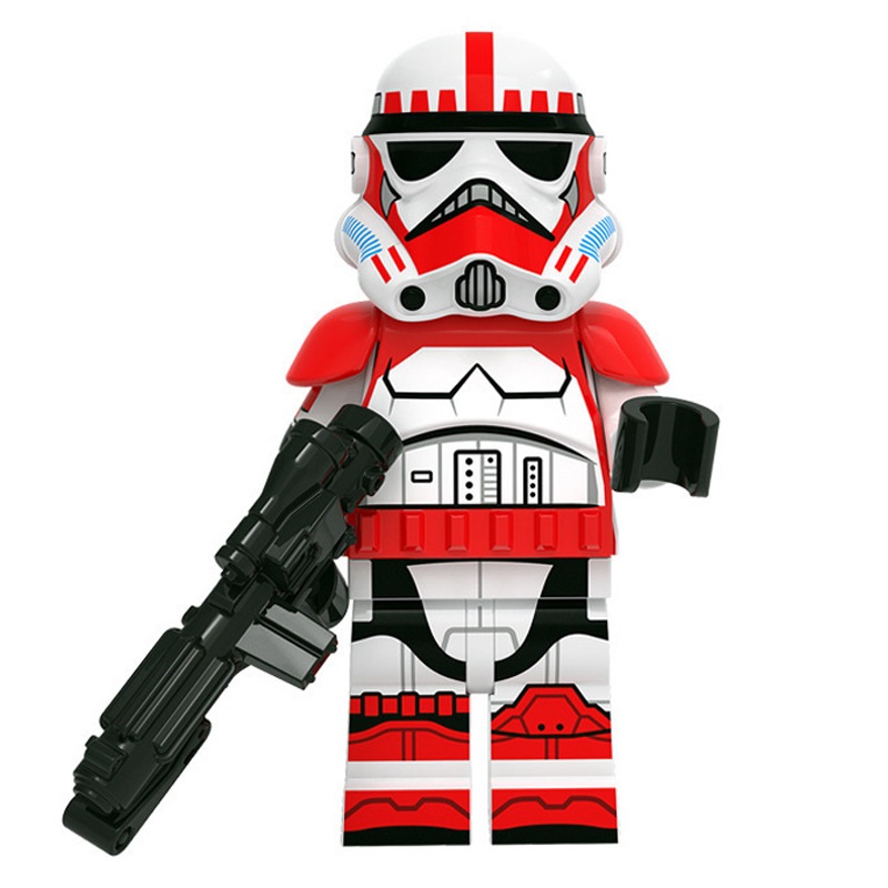 (Soldier B) Star Wars Legion Mini Figures Toy Set Military Building Blocks with Weapons for Imaginative War Games for Kids Strategy Play and Display Collection