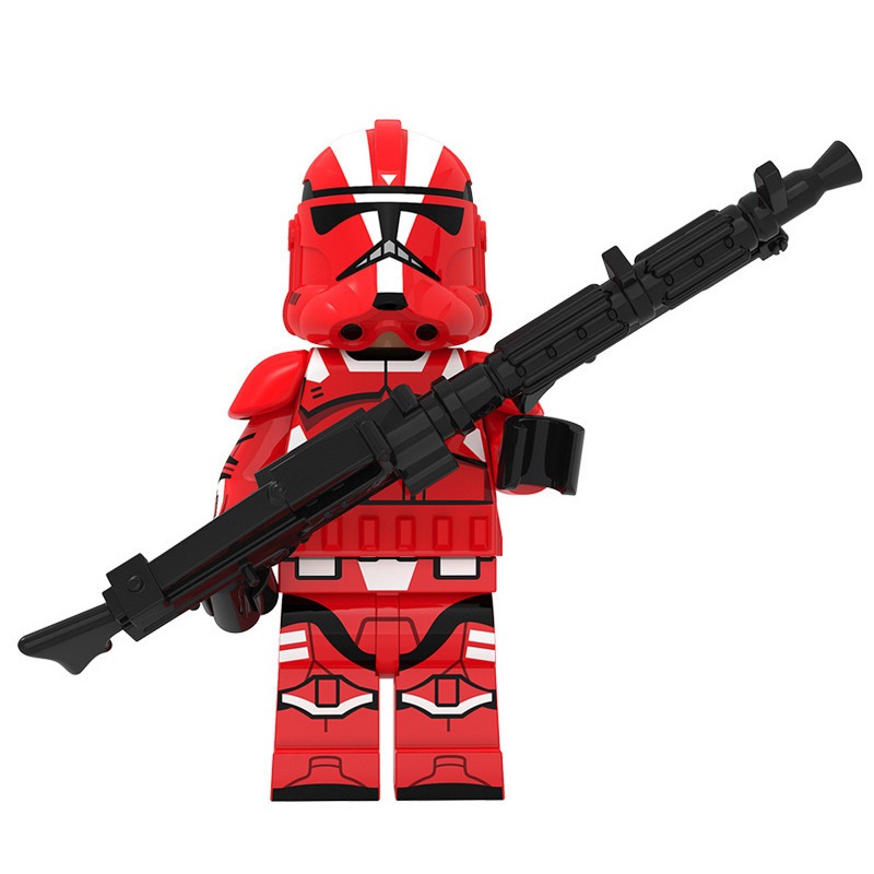 (Soldier B) Star Wars Legion Mini Figures Toy Set Military Building Blocks with Weapons for Imaginative War Games for Kids Strategy Play and Display Collection