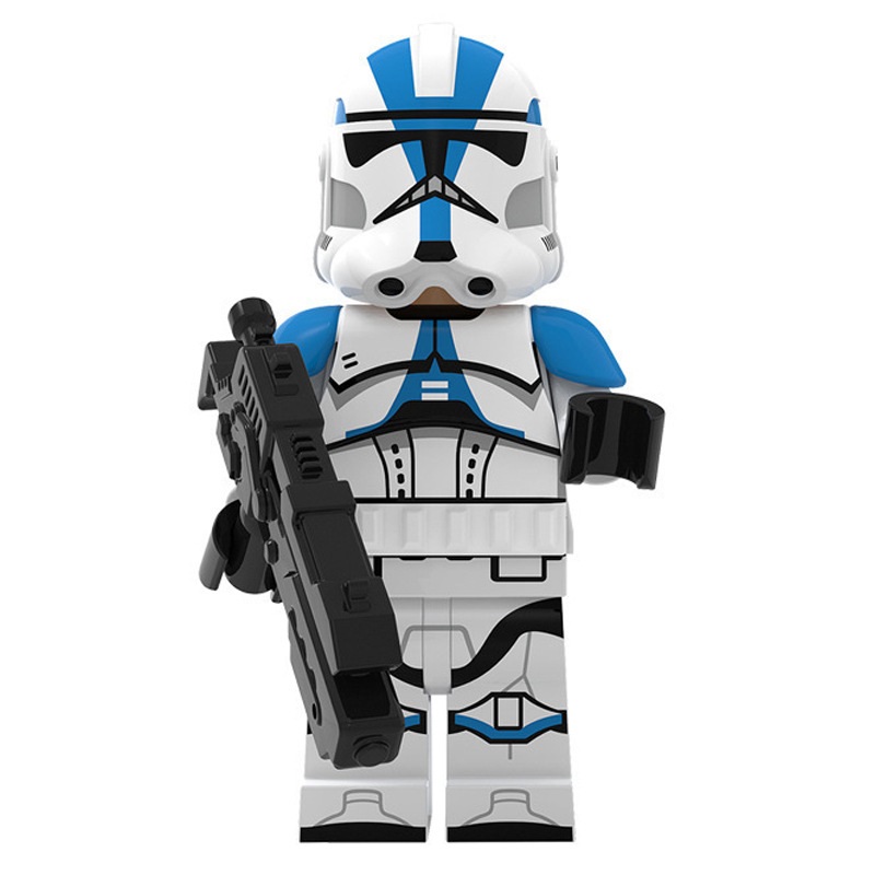 (Soldier B) Star Wars Legion Mini Figures Toy Set Military Building Blocks with Weapons for Imaginative War Games for Kids Strategy Play and Display Collection