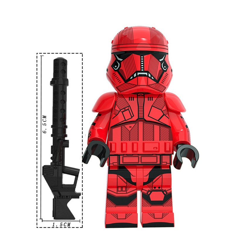 (Soldier B) Star Wars Legion Mini Figures Toy Set Military Building Blocks with Weapons for Imaginative War Games for Kids Strategy Play and Display Collection