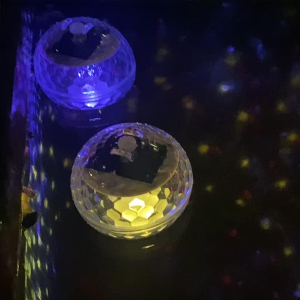 Solar Pond Solar Magic Ball Night Led Bath Lights RGB Floating Underwater Disco Light IP66 Waterproof Floating Ball Lamp for Fountain Pool Pond Garden
