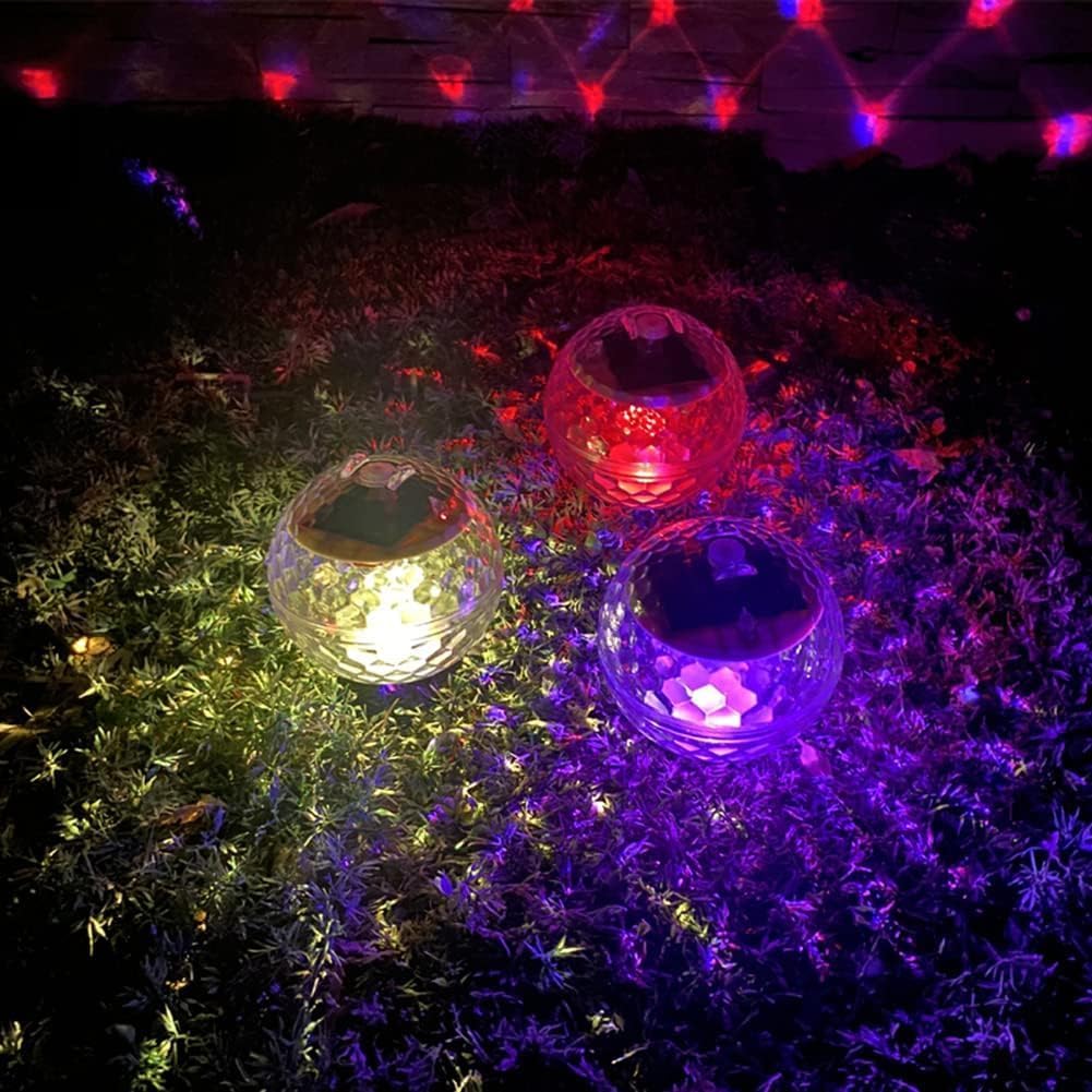 Solar Pond Solar Magic Ball Night Led Bath Lights RGB Floating Underwater Disco Light IP66 Waterproof Floating Ball Lamp for Fountain Pool Pond Garden