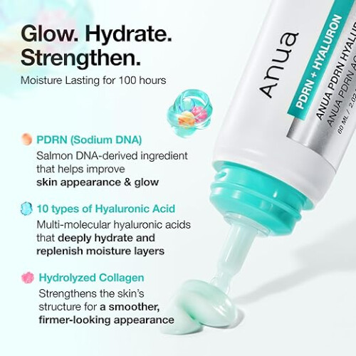 Hyaluronic Acid Cream Lightweight Hydrating Glow Skin 60ml