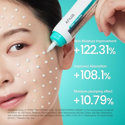 Hyaluronic Acid Cream Lightweight Hydrating Glow Skin 60ml