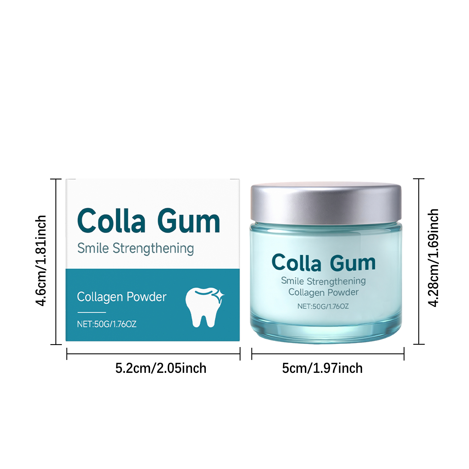 Collagen Dental Powder Mild Clean Protect Tooth Surface Stain Fresh Smile Daily Oral Care Dust