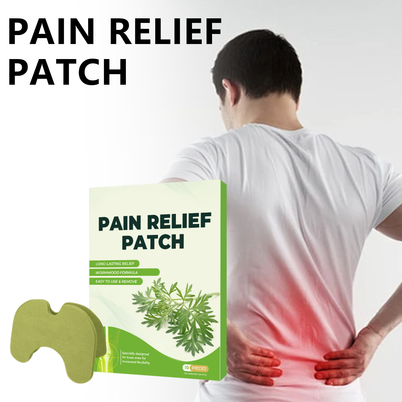 Mugwort Care Patch Soothing Health Comfort Massage Muscle Cervical Lumbar Knee Leg Joint Tendon Bone