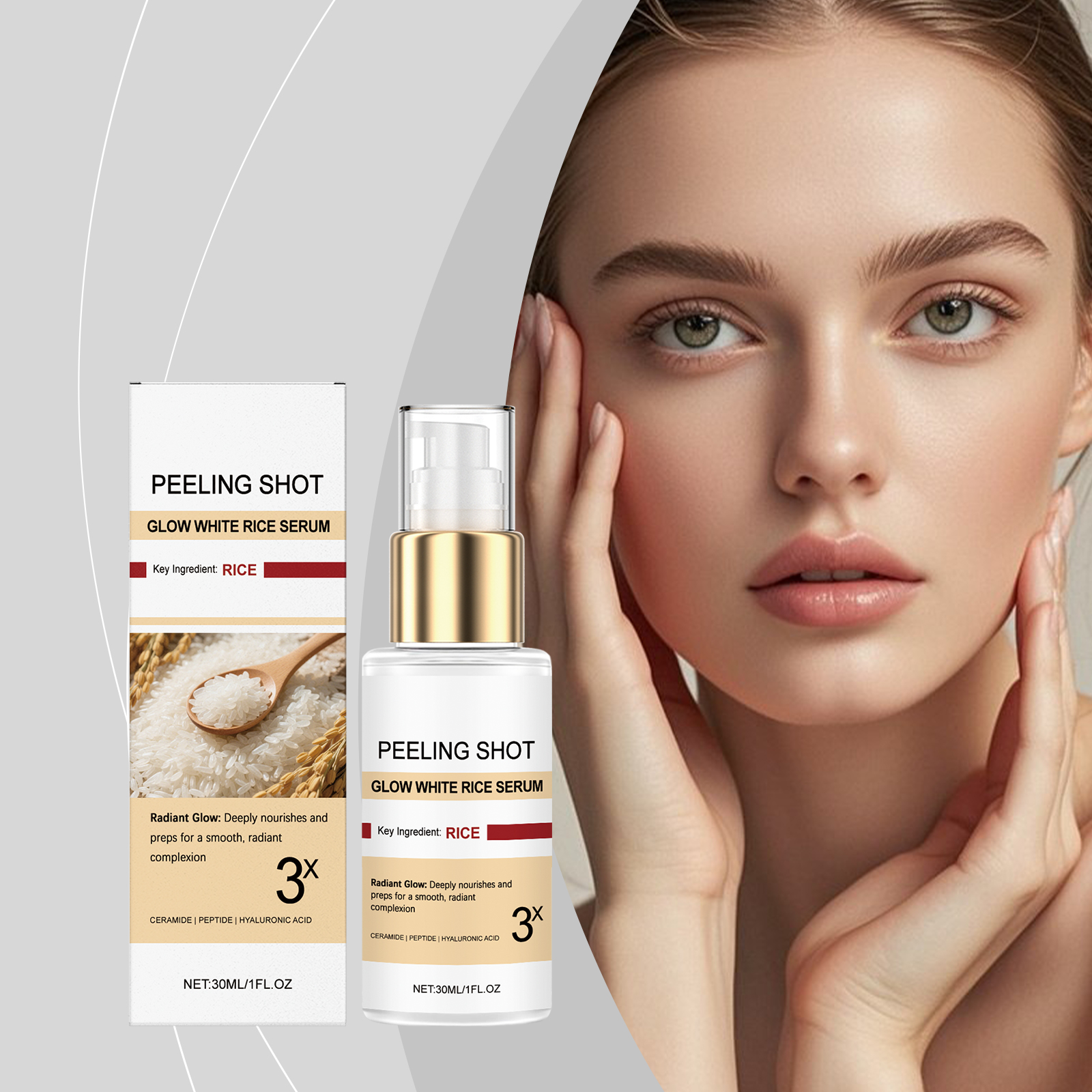 Moisturizing Nourishing Essence Liquid Hydrating Bright Mild Daily Nourish Facial Skin Care Serum Deep Soft Healthy Gentle Smooth