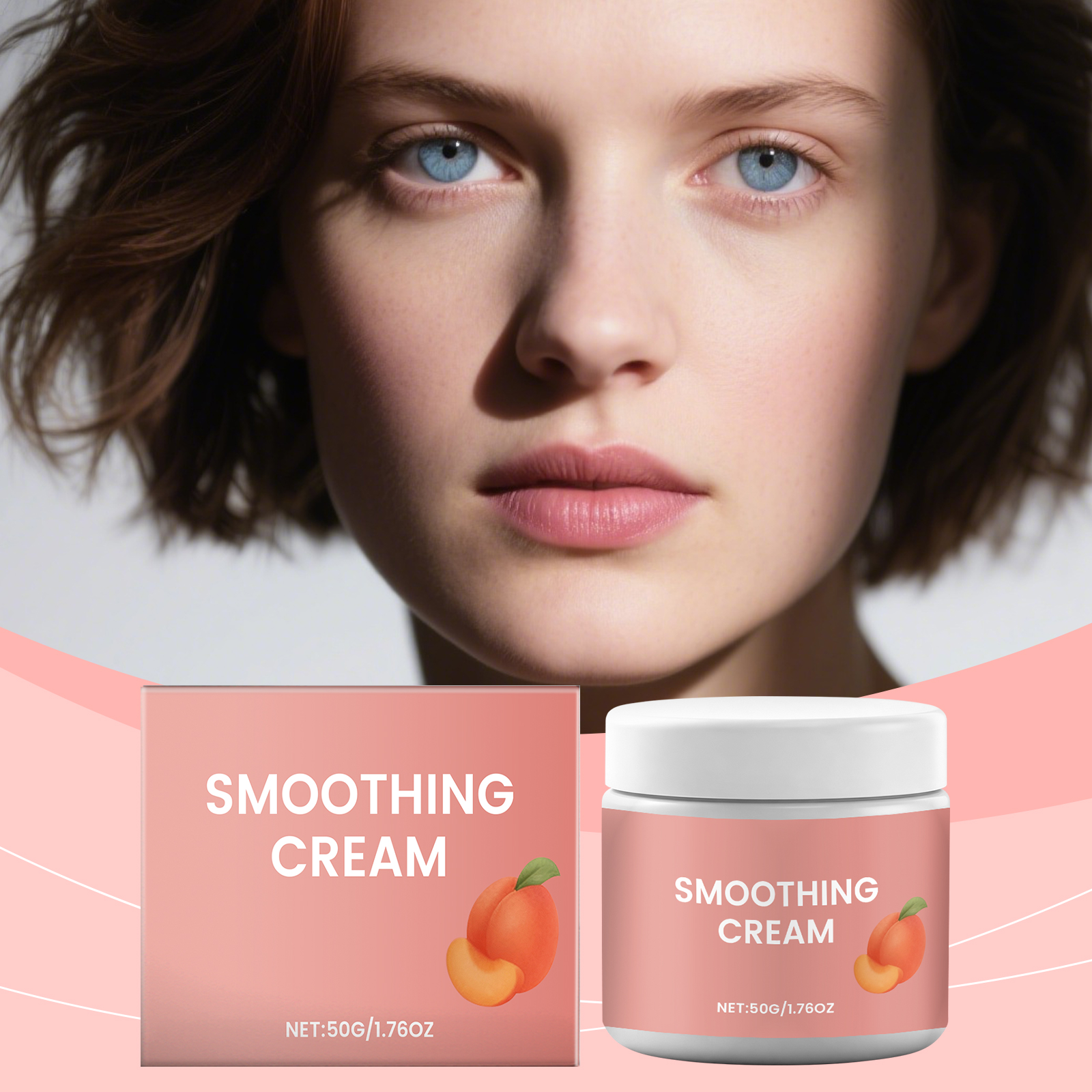 Peach Hair Removal Cream Mild Cleansing Delicate Smooth Comfortable Skin Care For Face Lip Surrounding Fine Fuzz