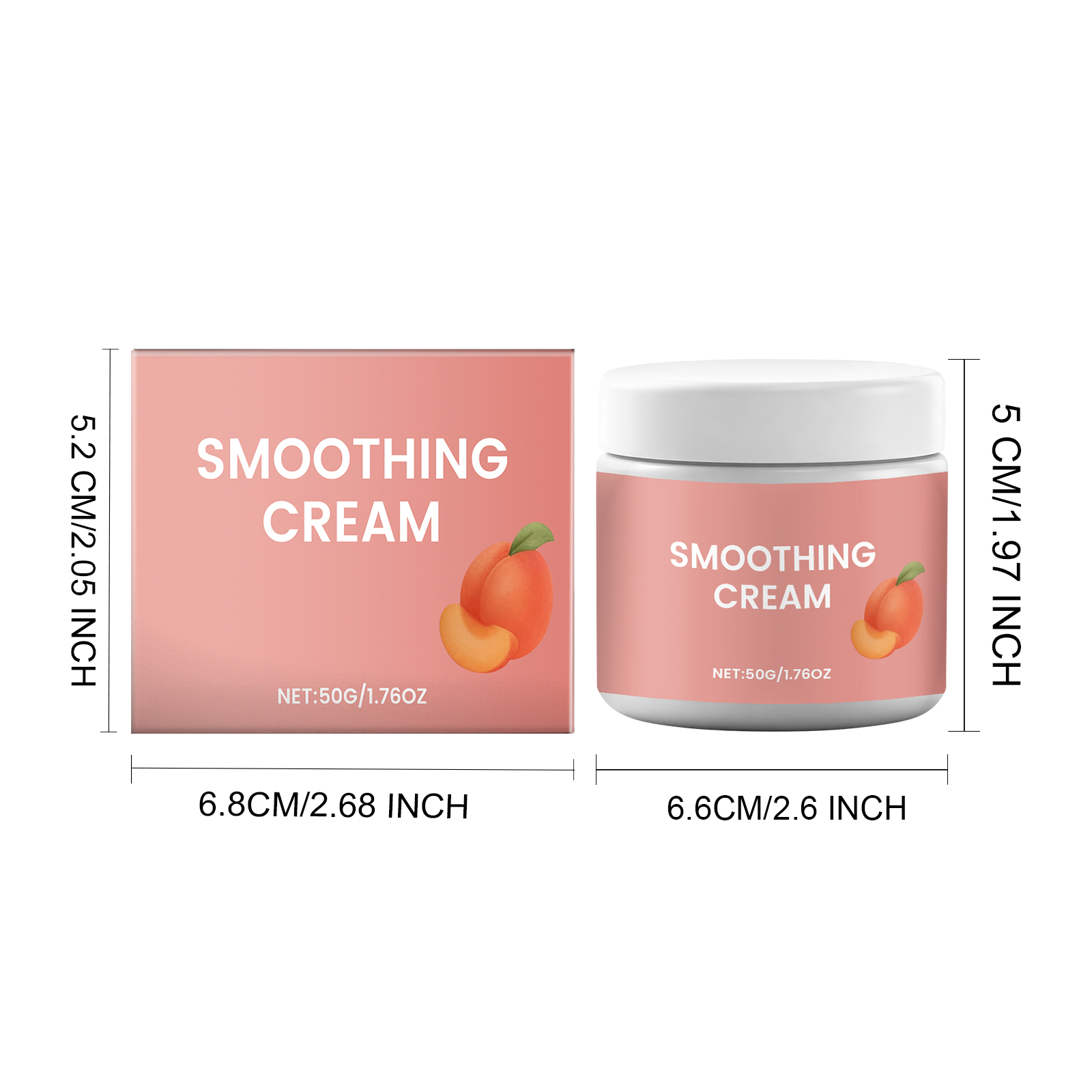 Peach Hair Removal Cream Mild Cleansing Delicate Smooth Comfortable Skin Care For Face Lip Surrounding Fine Fuzz