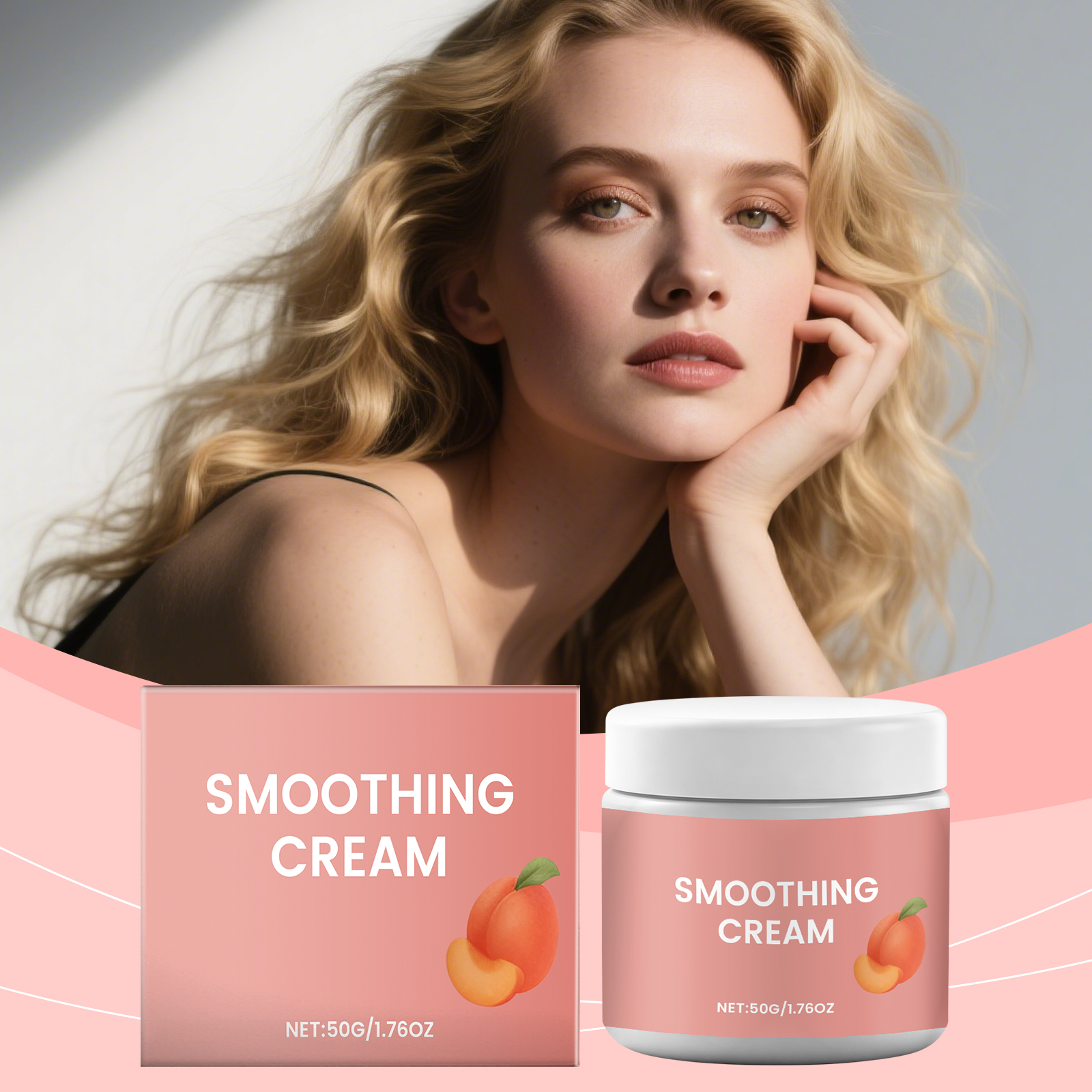 Peach Hair Removal Cream Mild Cleansing Delicate Smooth Comfortable Skin Care For Face Lip Surrounding Fine Fuzz