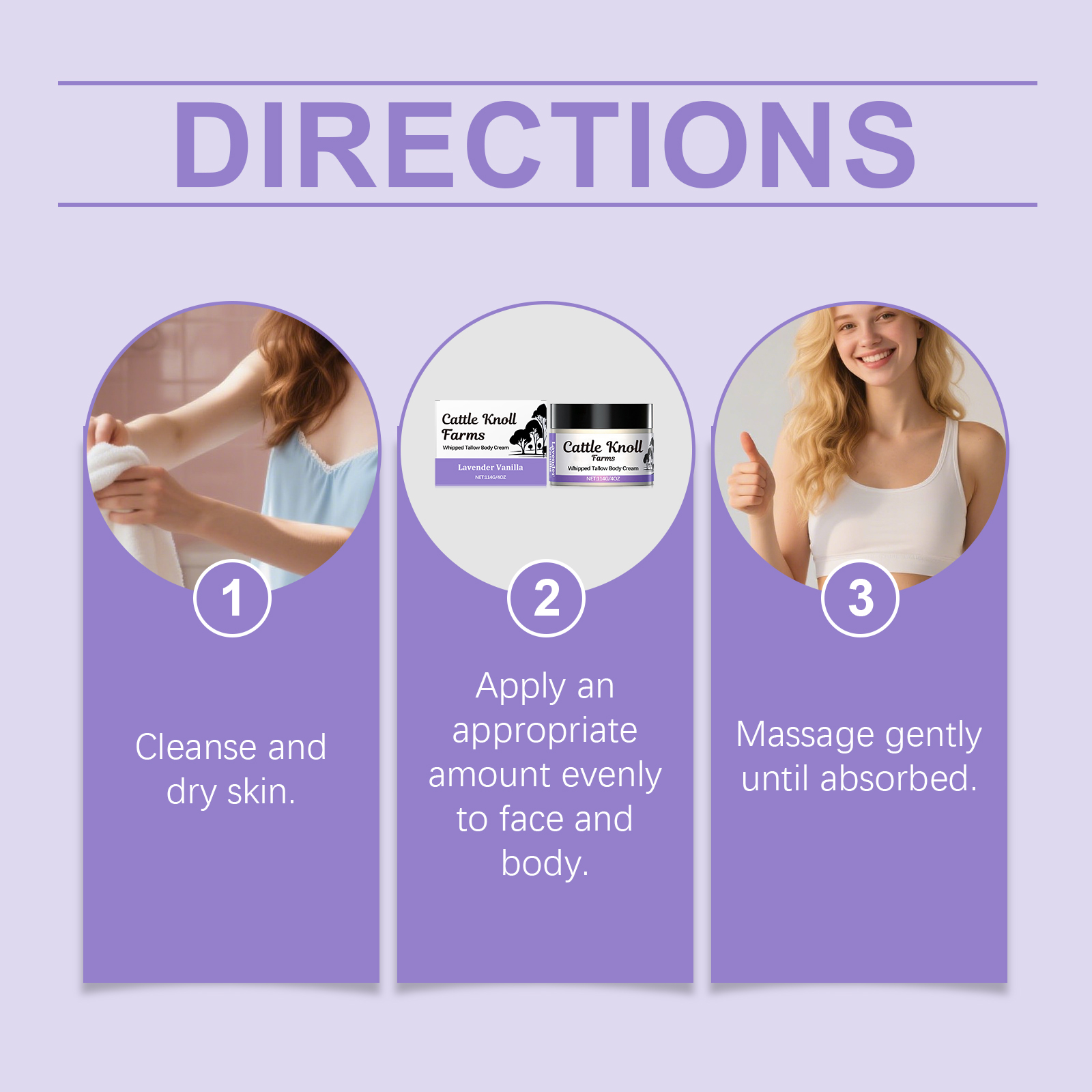 Tallow Skin Cream Mild Daily Nourishing Lock Water Moisturize Smooth Delicate Dry Skin Body Care Lotion