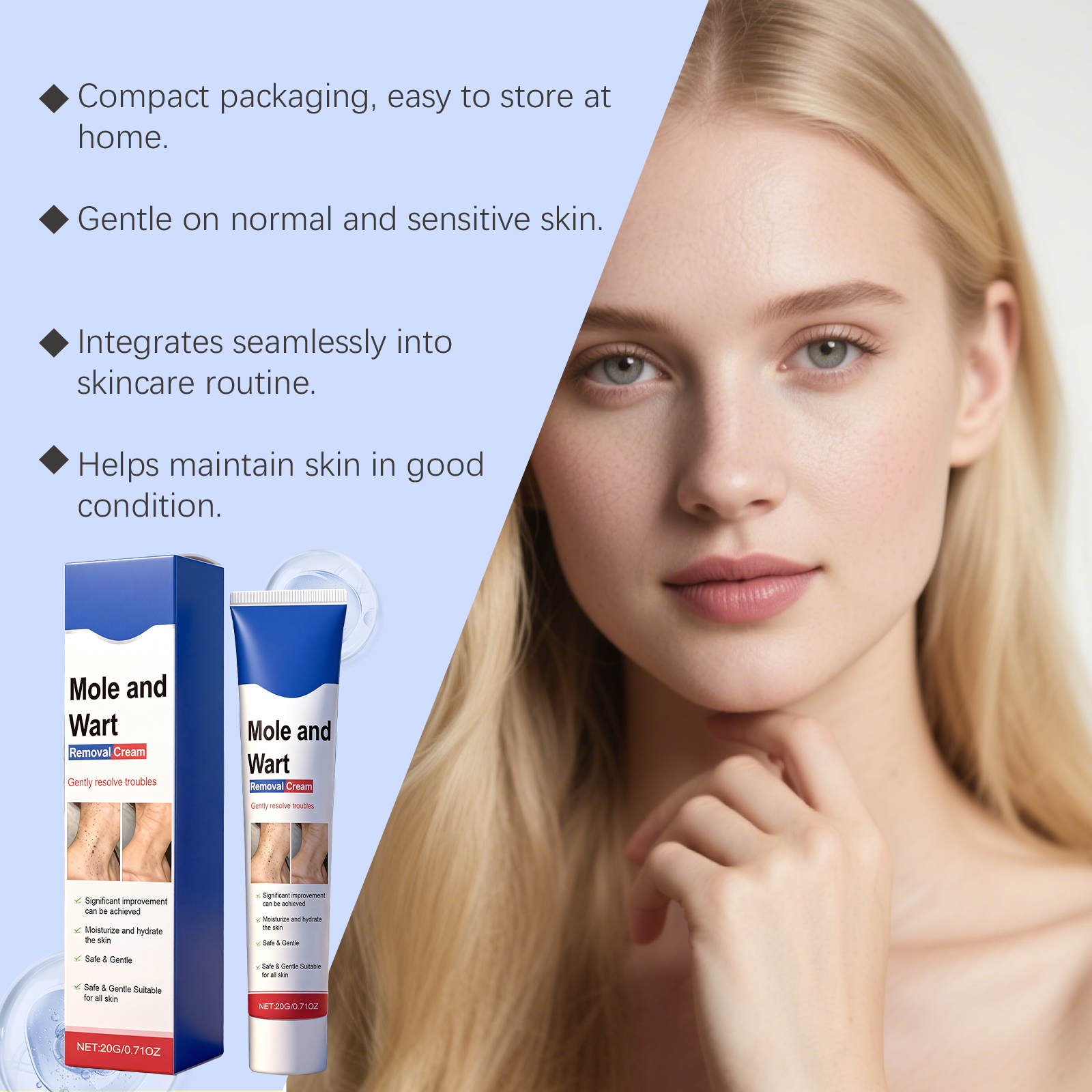 Skin Care Cream Soft Tender Comfortable Moist Clean Gloss Body Skin External Smear Use Daily Gentle Hydrate Smooth