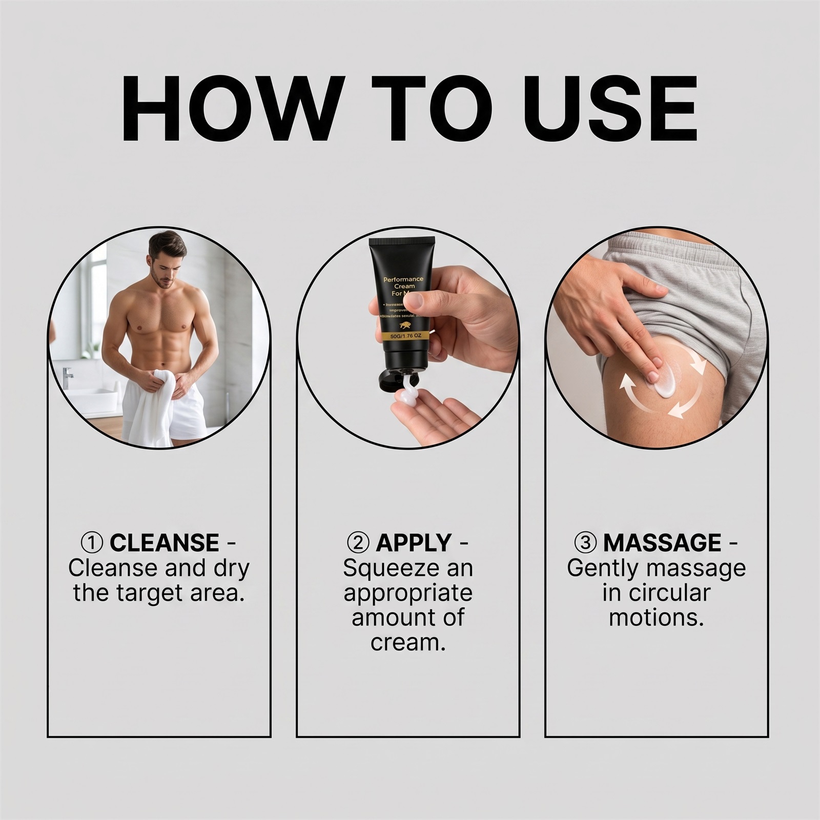Men Body Care Cream Mild Ingredients Moisturizing Tender Light Texture Daily Male Body Smear Treatment