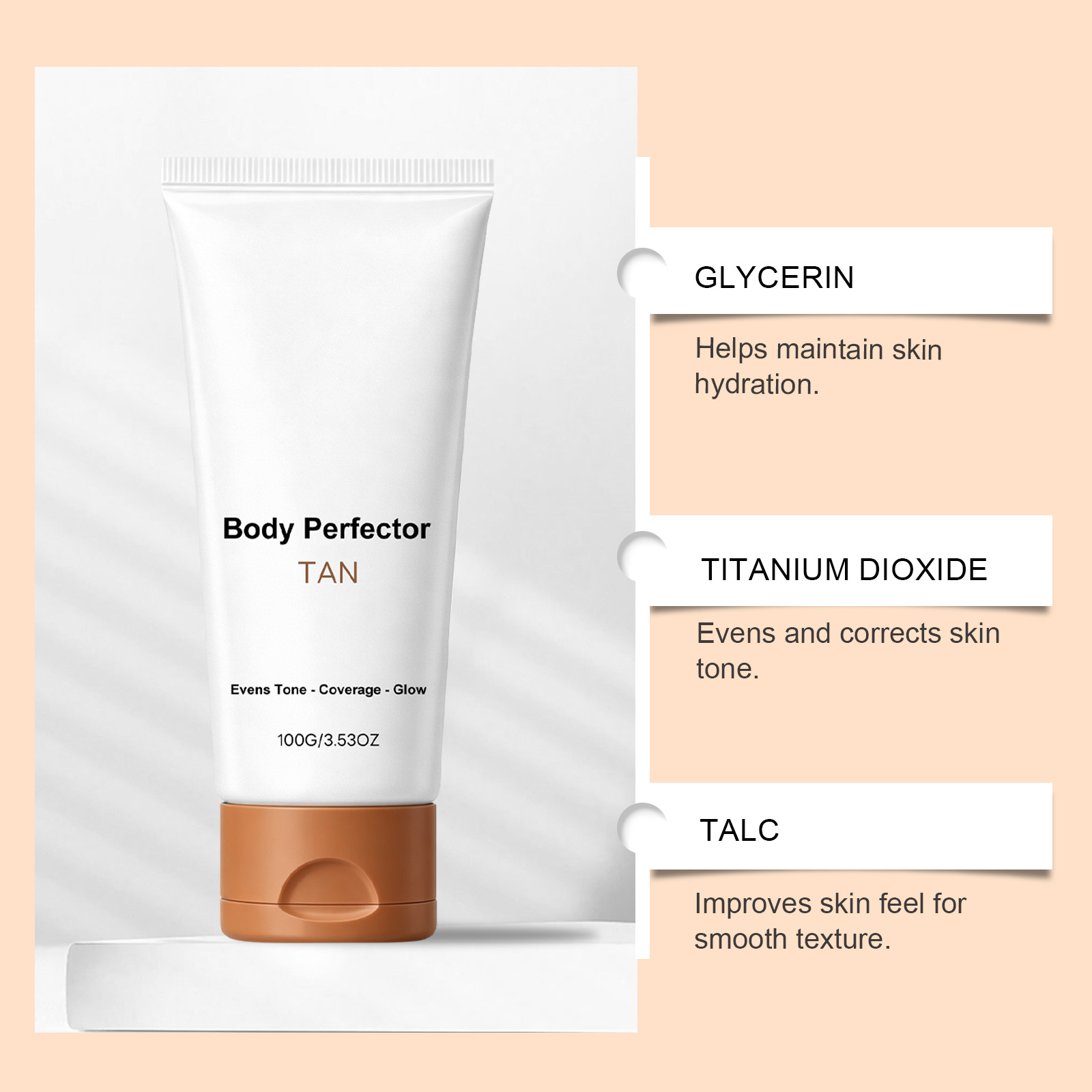 Wheat Shade Concealing Body Lotion Cover Body Blemishes Even Skin Tone Create Natural Wheat Complexion