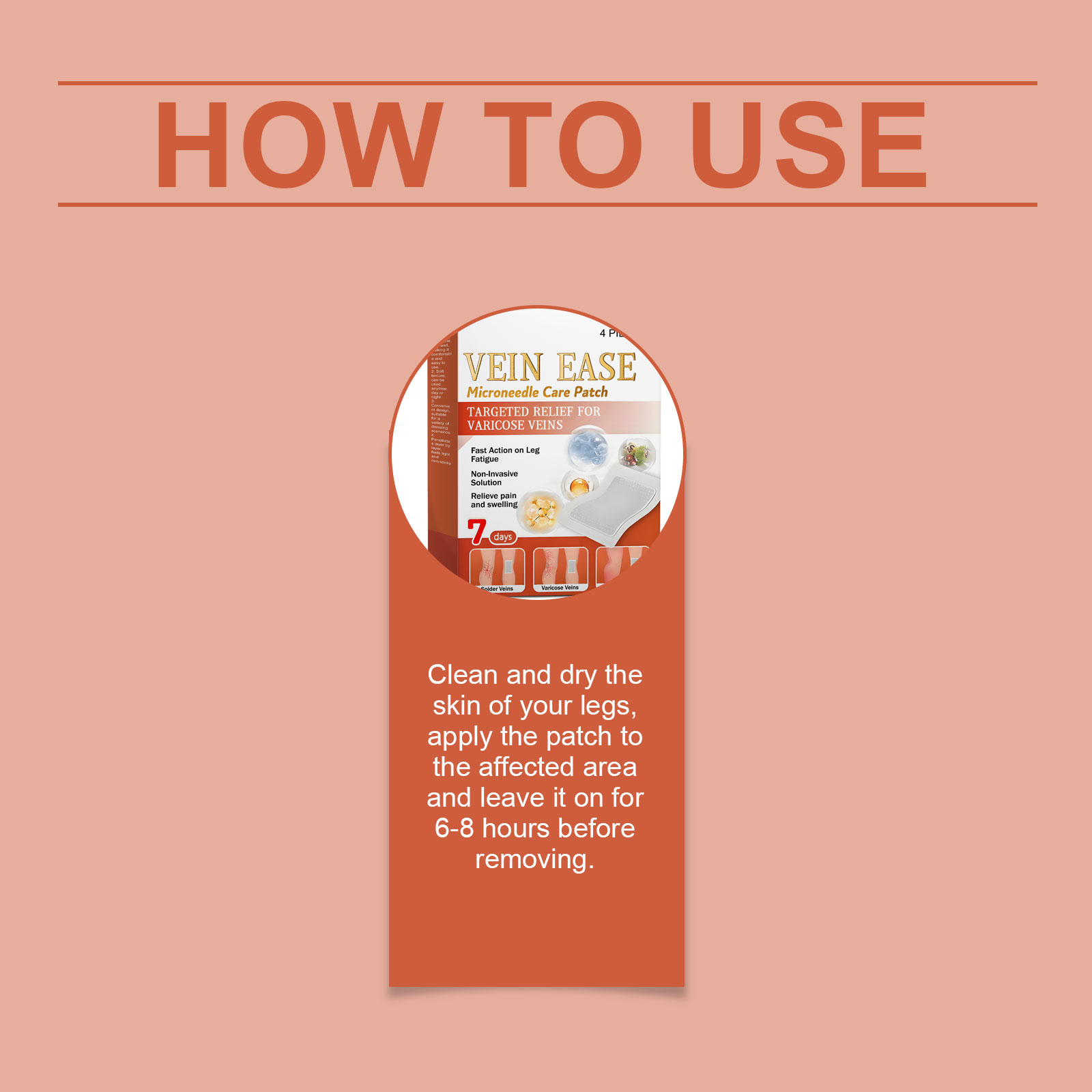 Leg Care Patch Mild Ingredients Nourish Moisturize Daily Care Massage Relieve Leg Discomfort