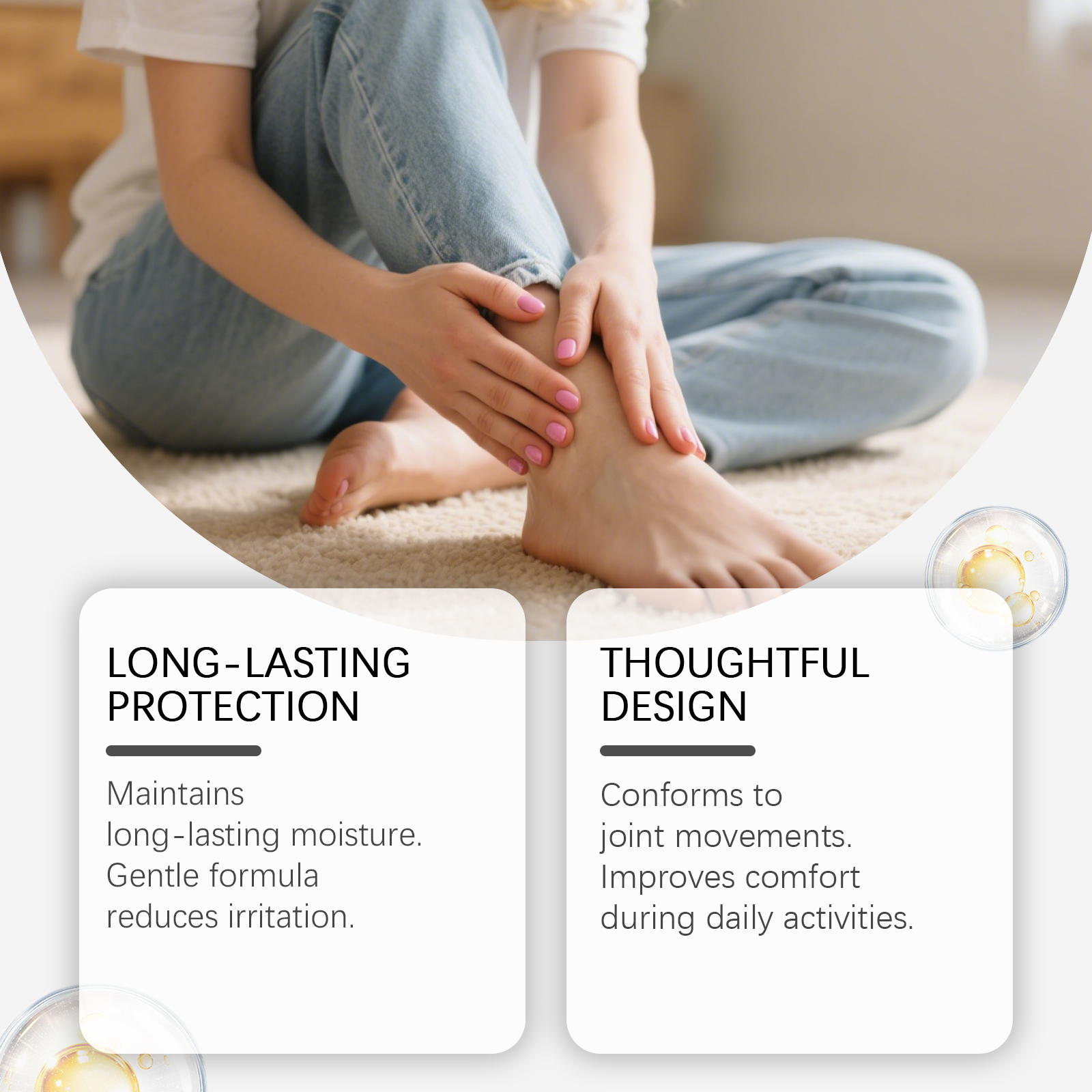 Joint Care Patch Daily Maintenance Mild Ingredients Comfortable Care Body Joint Protection Gentle Nourish Soft Safeguard