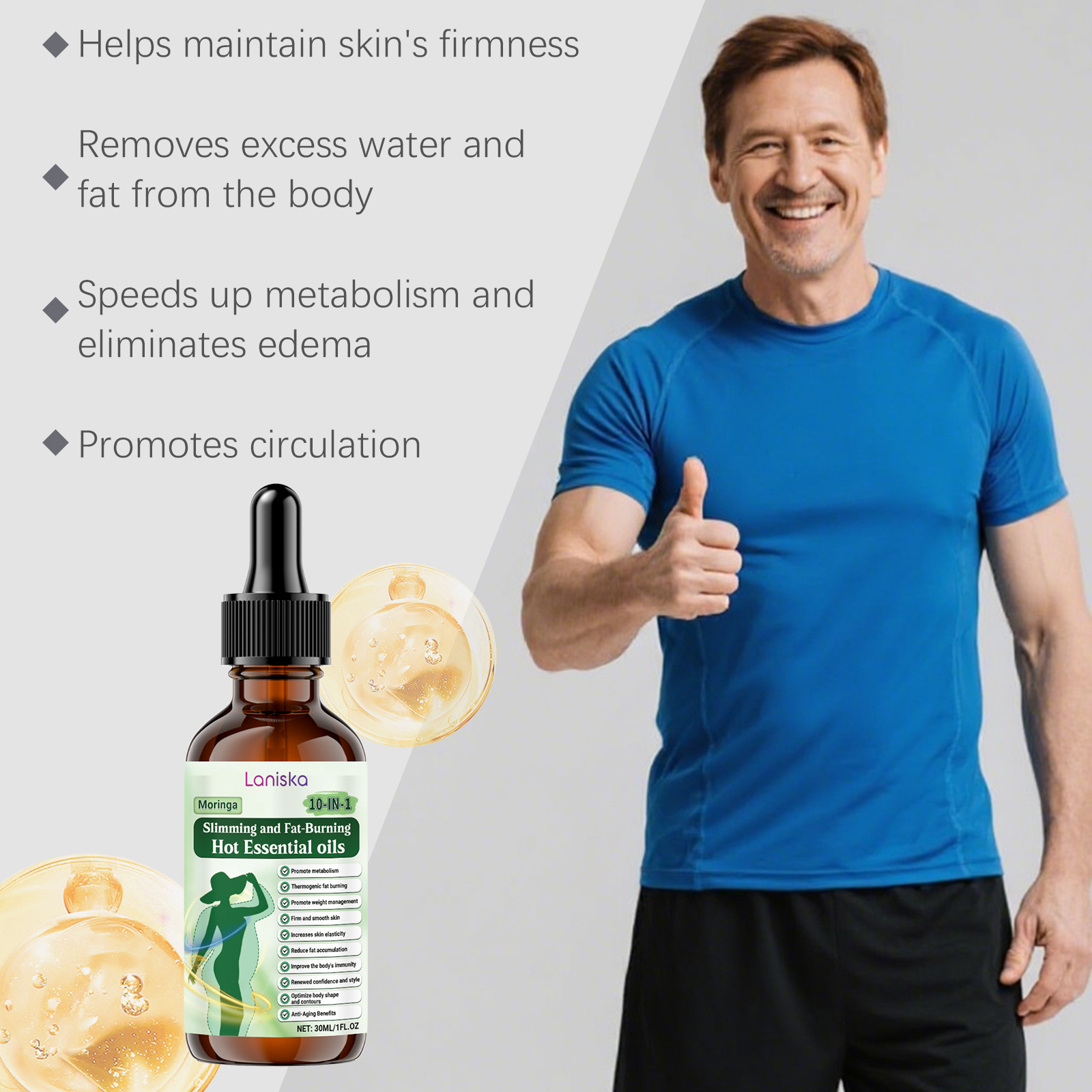 Body Care Essential Oil Light Figure Show Body Lines Nourish Whole Skin