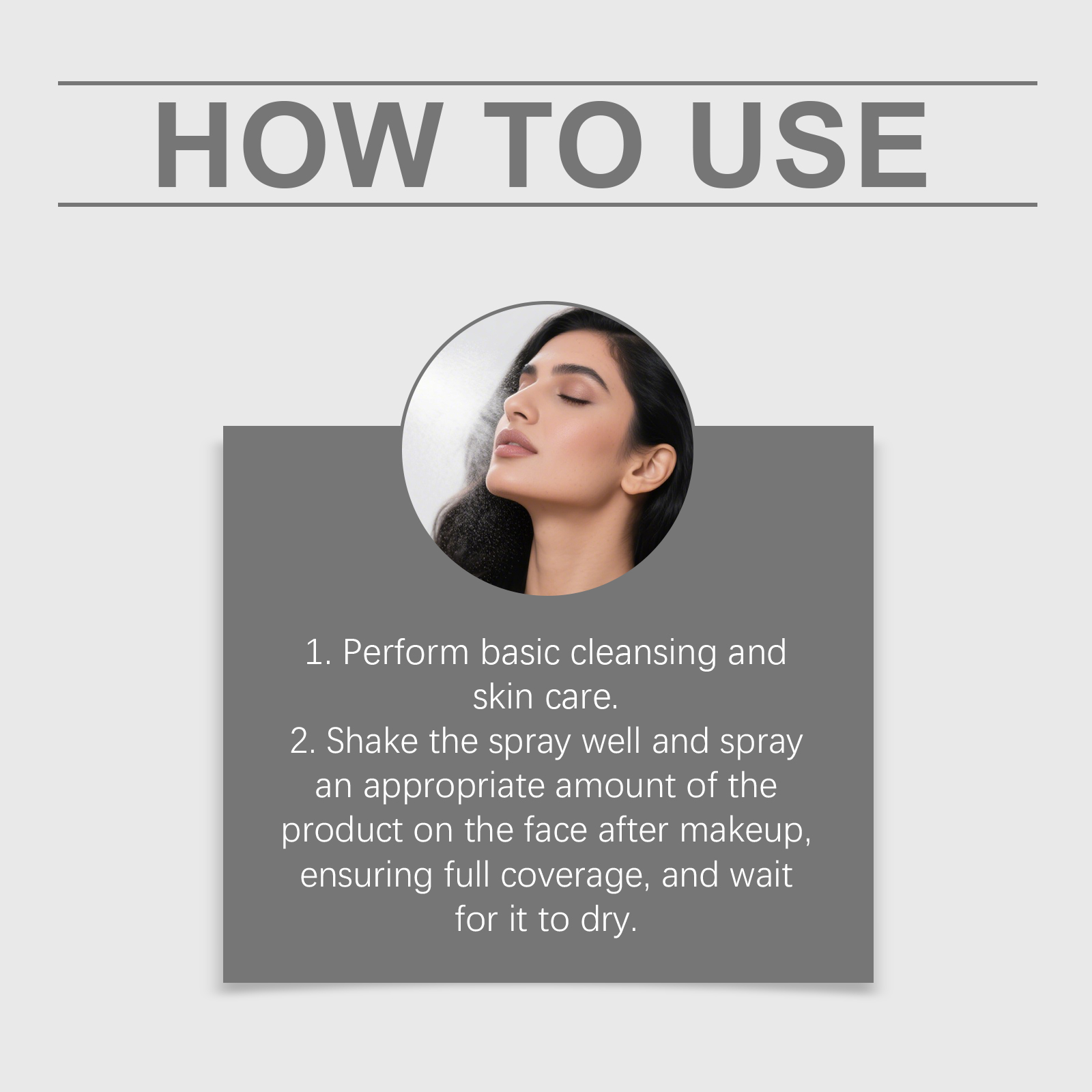 Waterproof Setting Spray Natural Light Oil Control Matte Hydrating Refreshing Soft Long Last