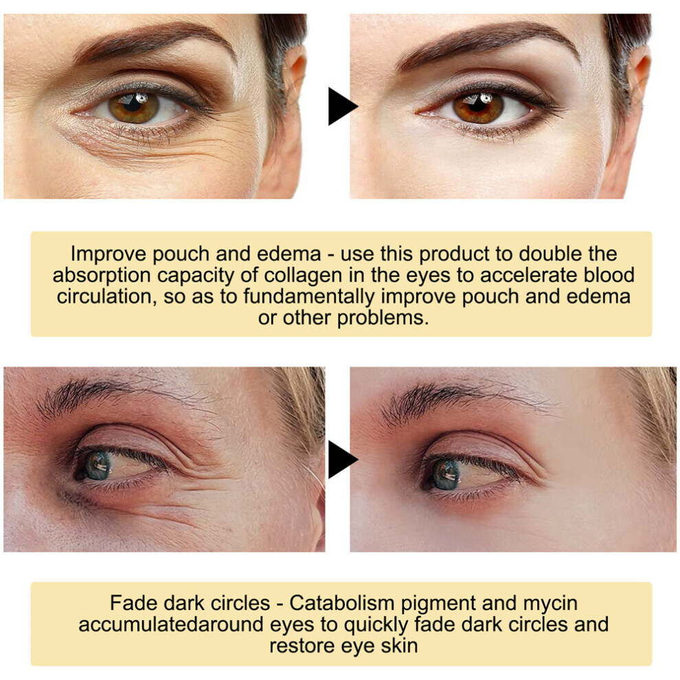 24K Gold Eye Mask To Reduce Eye Bags Firm Moisturize