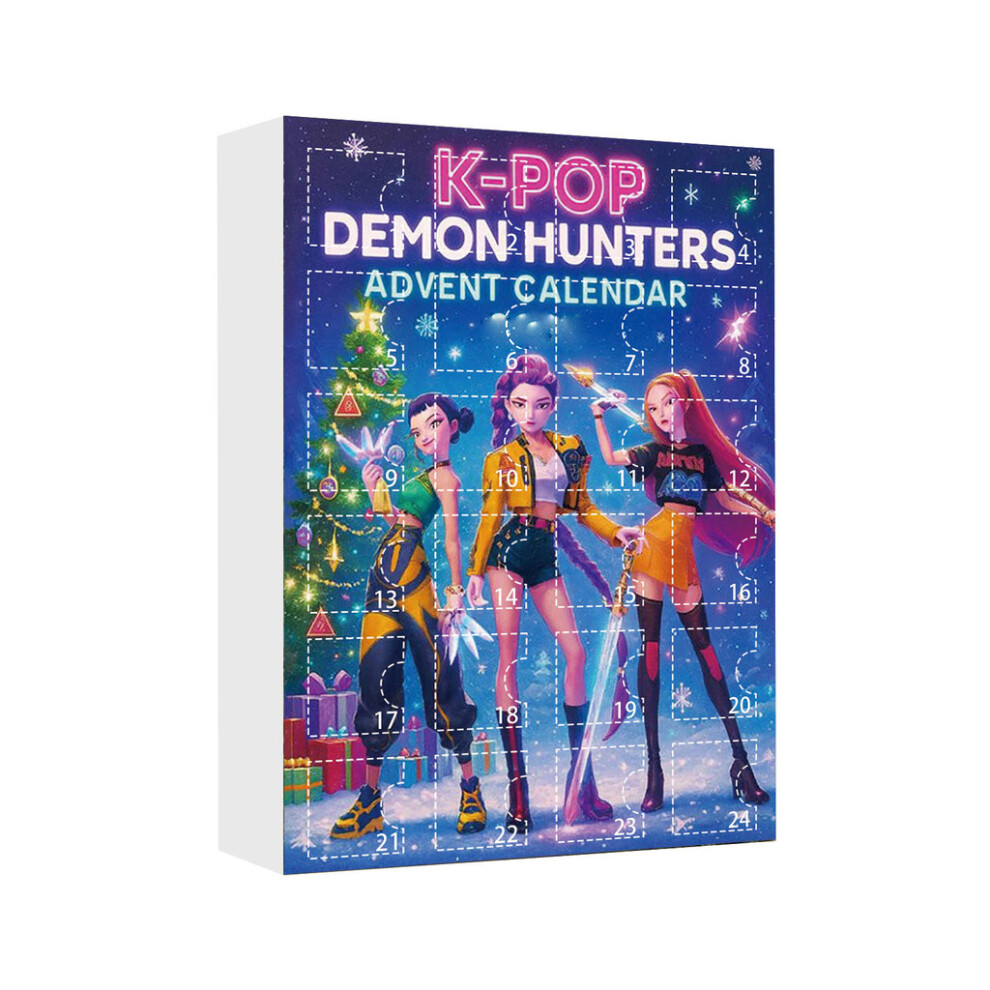 New Christmas Kpop Demon Hunting 24pc Advent Calendar For Xmas Gifts Toys