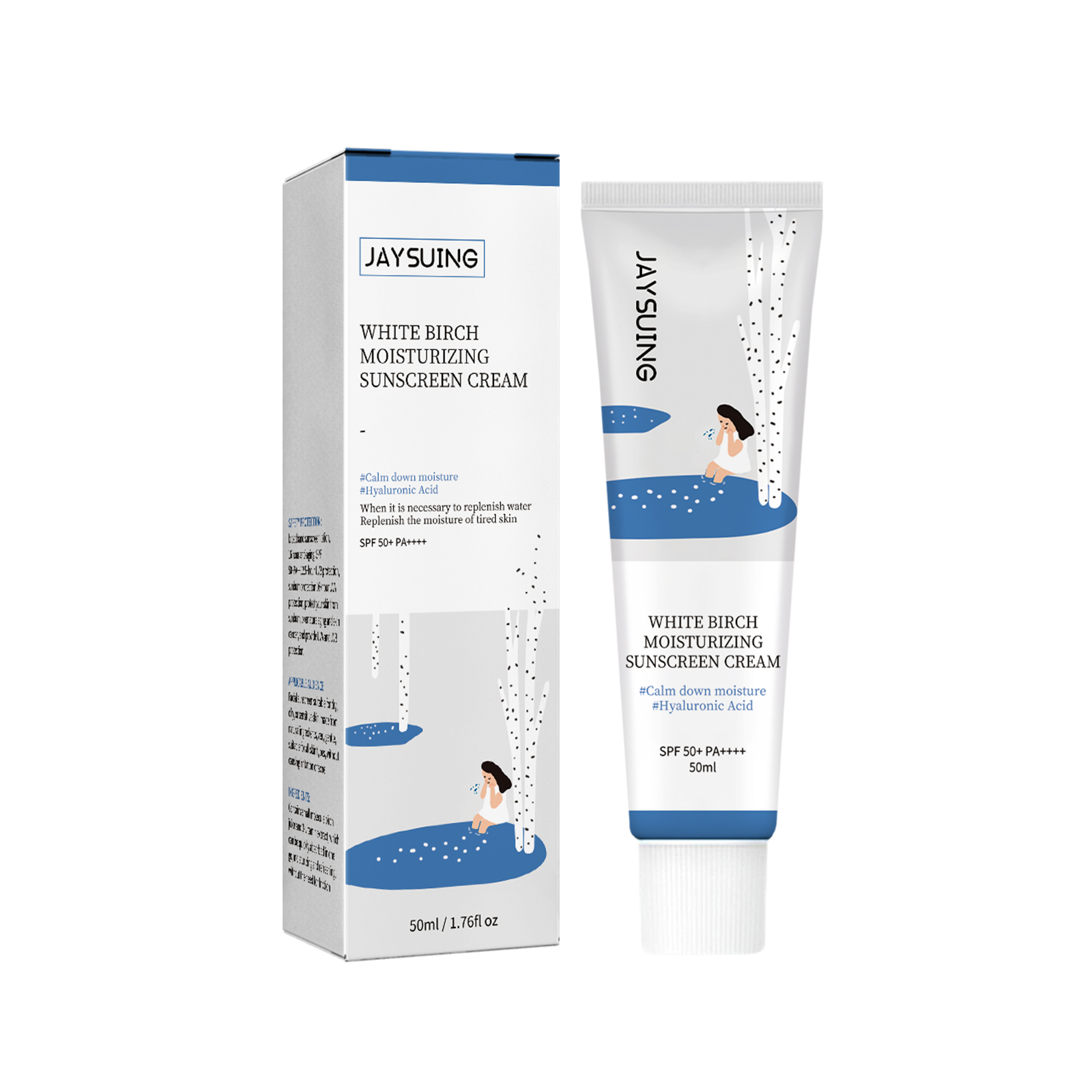 Protective Oil Control Cream UV Defense Moisturizing Refreshing Non Greasy For Daily Outdoor Face Care 50ml