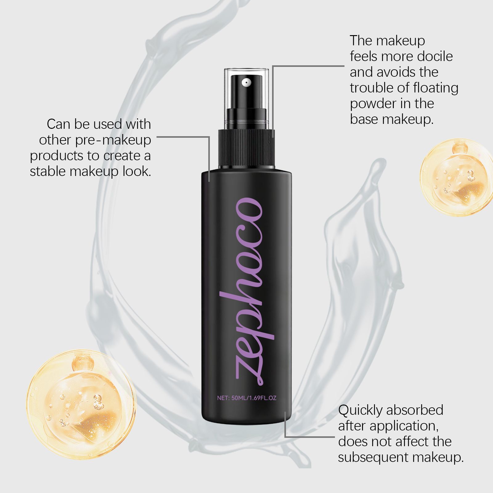 Waterproof Makeup Setting Spray Lightweight Oil Control Matte Finish Long Lasting For Daily Wear