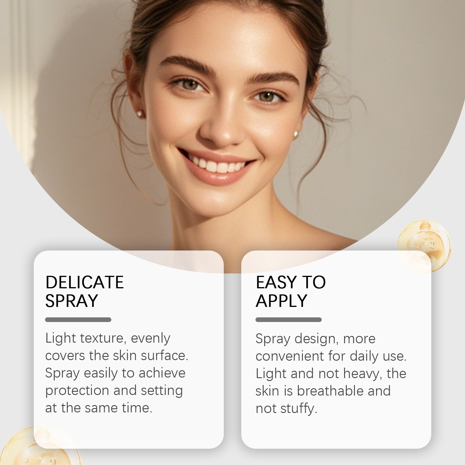 Waterproof Makeup Setting Spray Lightweight Oil Control Matte Finish Long Lasting For Daily Wear