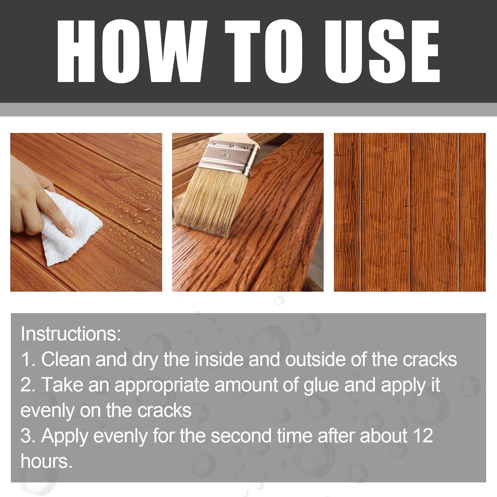 Waterproof Leak Repair Sealant Transparent For Bathroom Wall Roof And Exterior Crack Repair