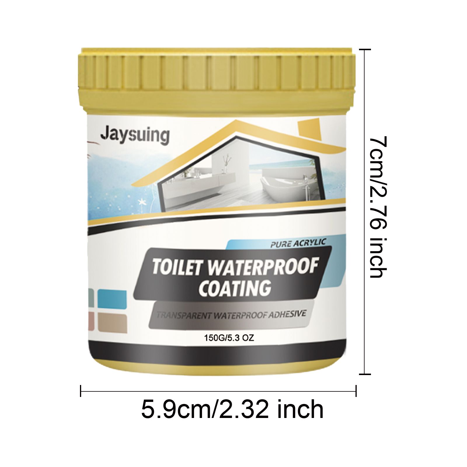 Waterproof Leak Repair Sealant Transparent For Bathroom Wall Roof And Exterior Crack Repair