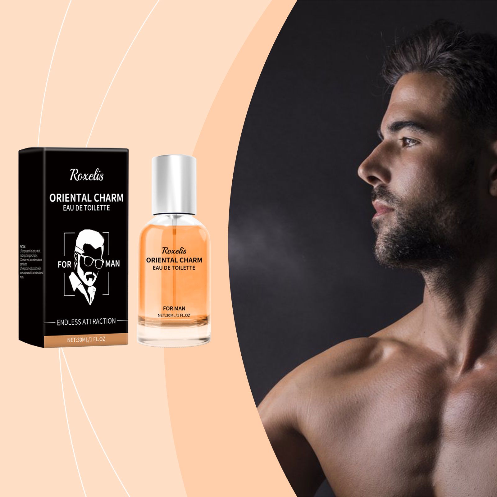 Men Eau De Toilette Lemon Sandalwood Fresh Long Lasting For Daily Wear Dating