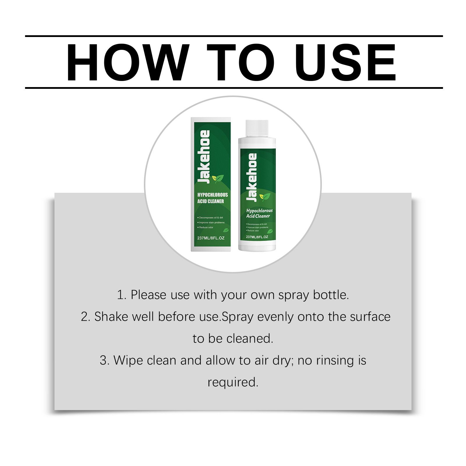 Multi Purpose Cleaner Spray No Rinse For Household Hard Surfaces Daily Cleaning