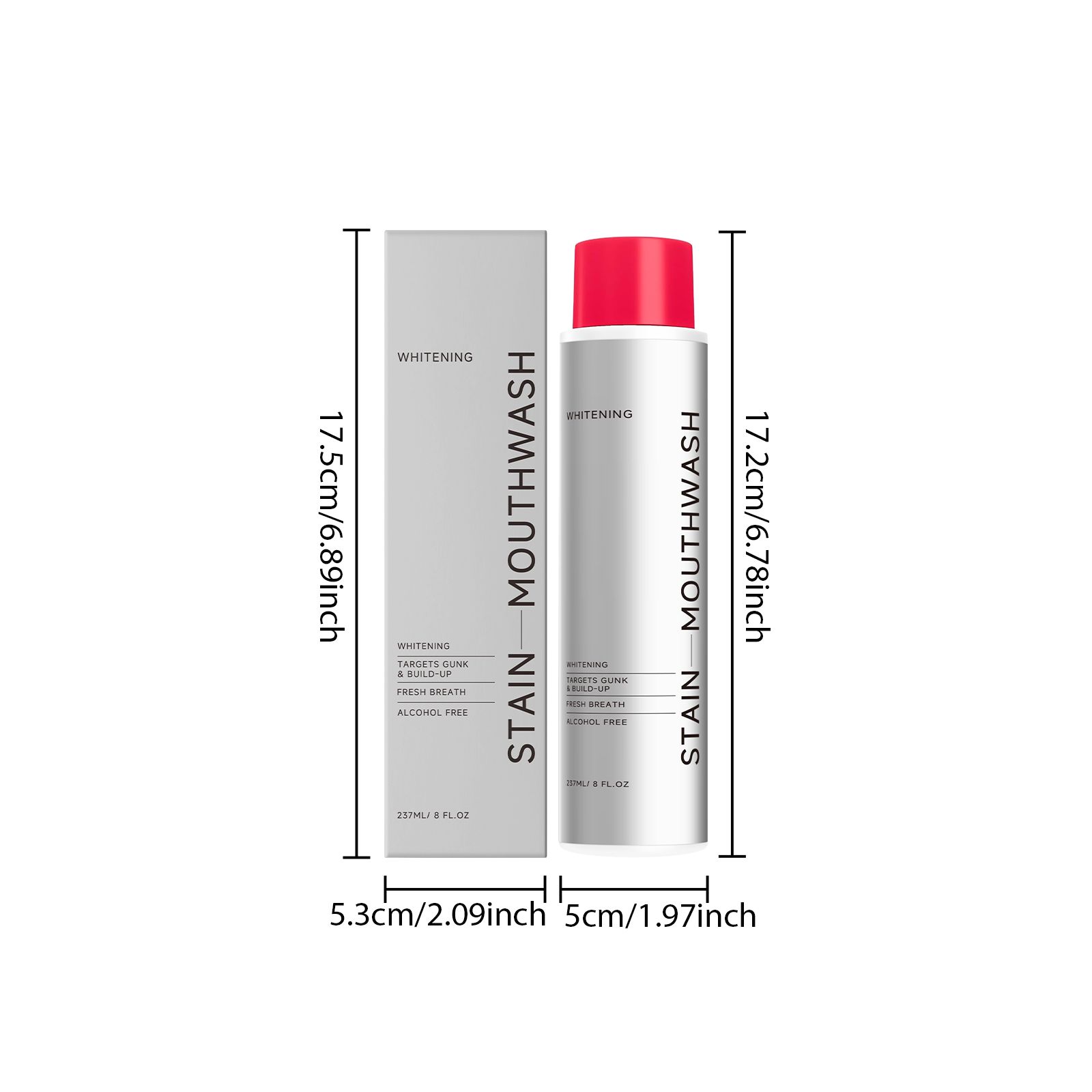 Mouthwash With Menthol And Hydrogen Peroxide For Fresh Breath And Daily Oral Care