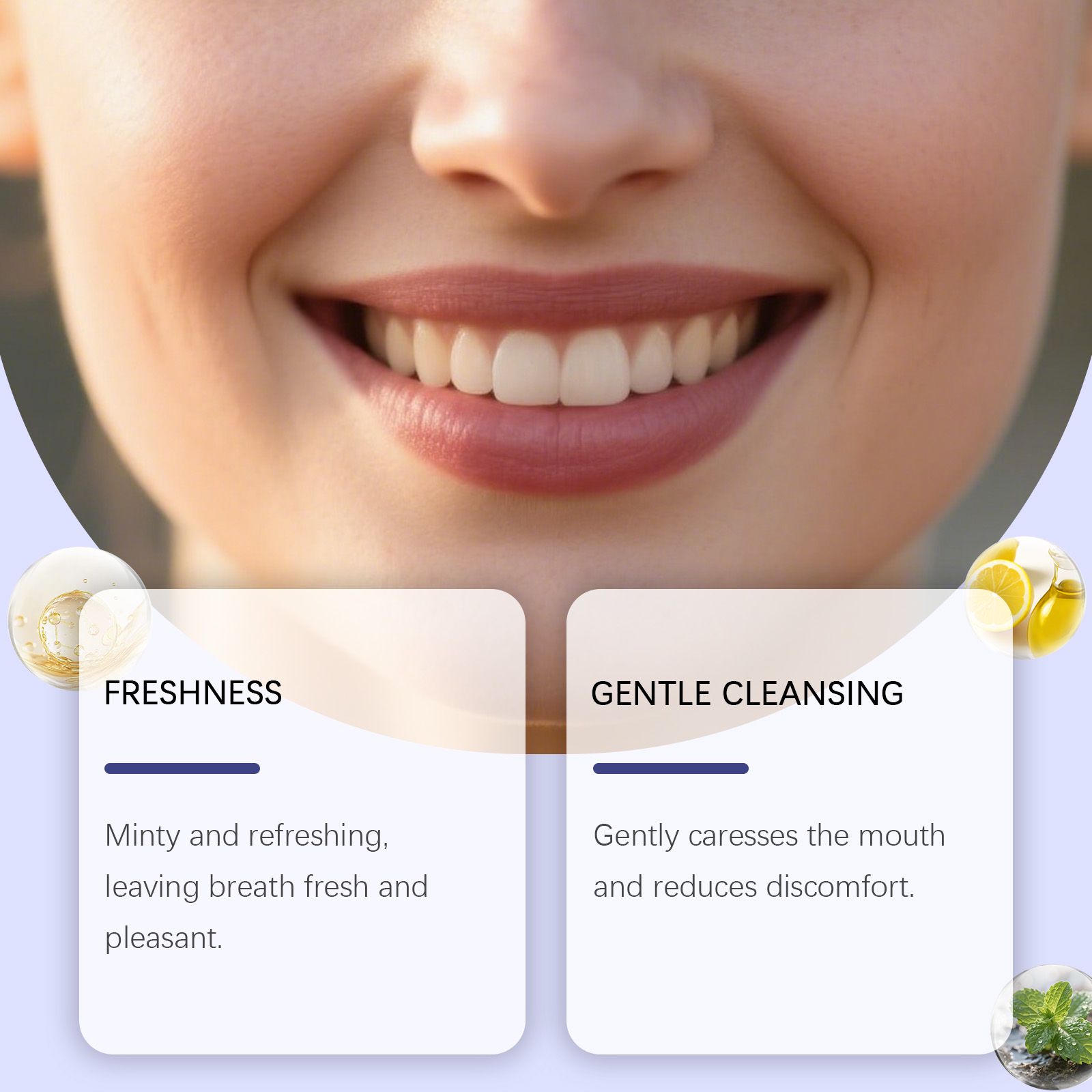 Mouthwash With Menthol And Hydrogen Peroxide For Fresh Breath And Daily Oral Care