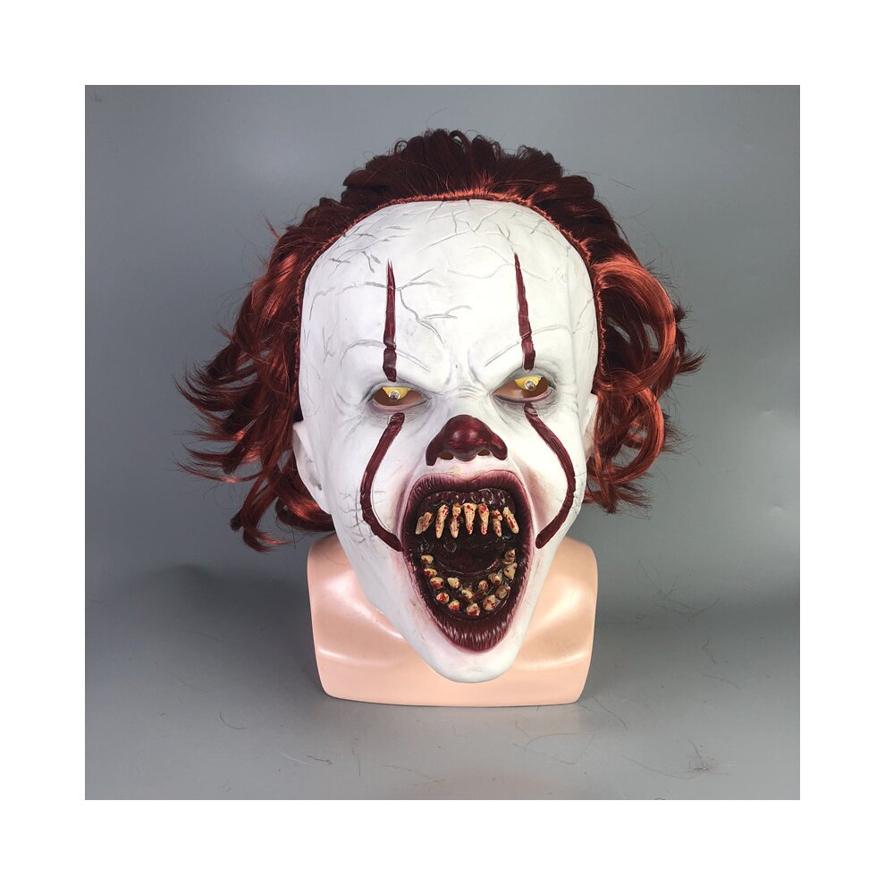 (Bucktooth Clown ) Pennywise IT Clown Mask Over Head Halloween