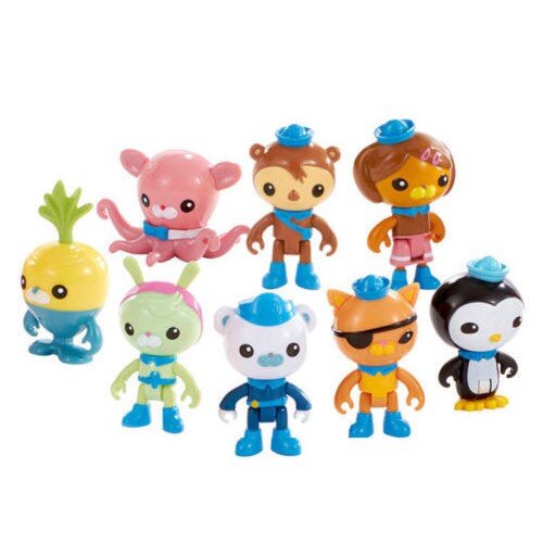 8pcs The Octonauts Action Figures Toys Captain Barnacles Medic Peso Kids Gifts