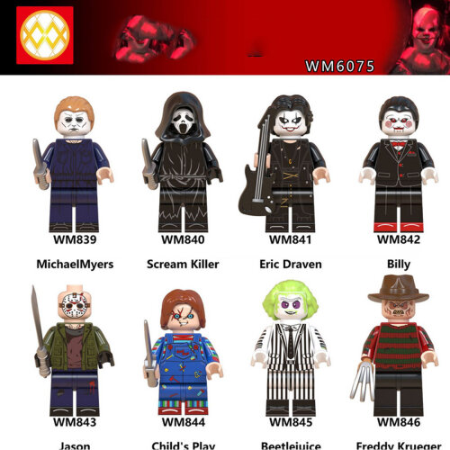 8PCS/SET Halloween Figure Fit Lego Building Block Kids Toy UK