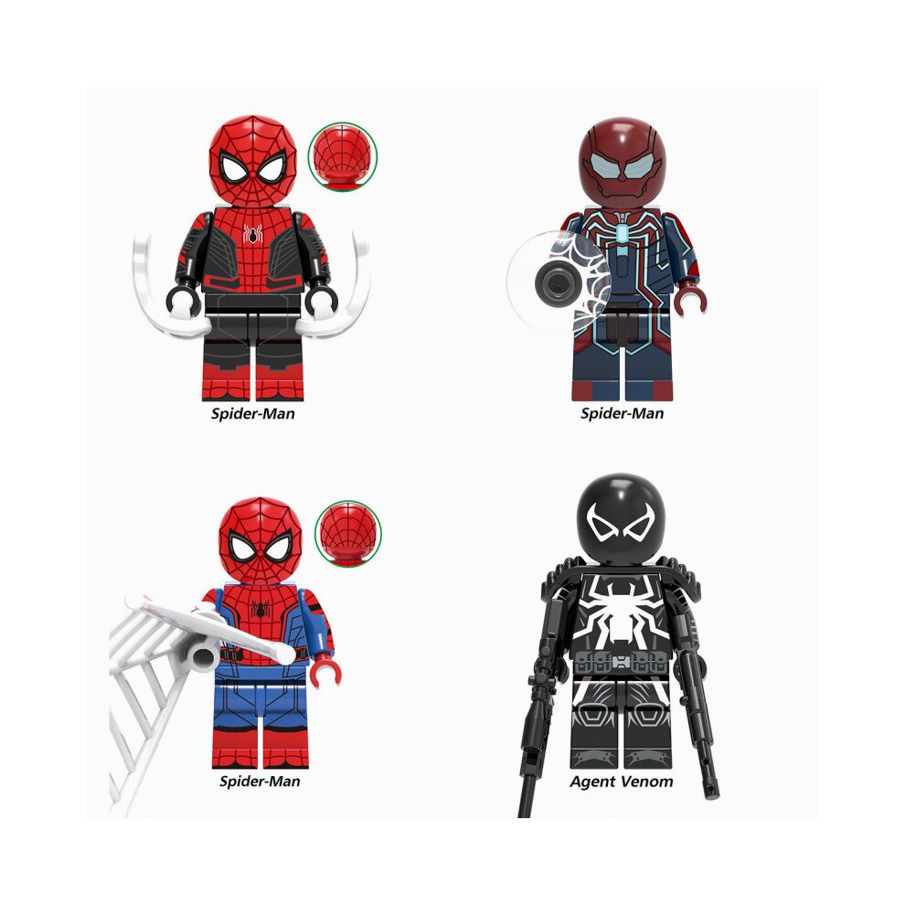 8PCS Spider-man Venom Minifigures Toys Fit Lego