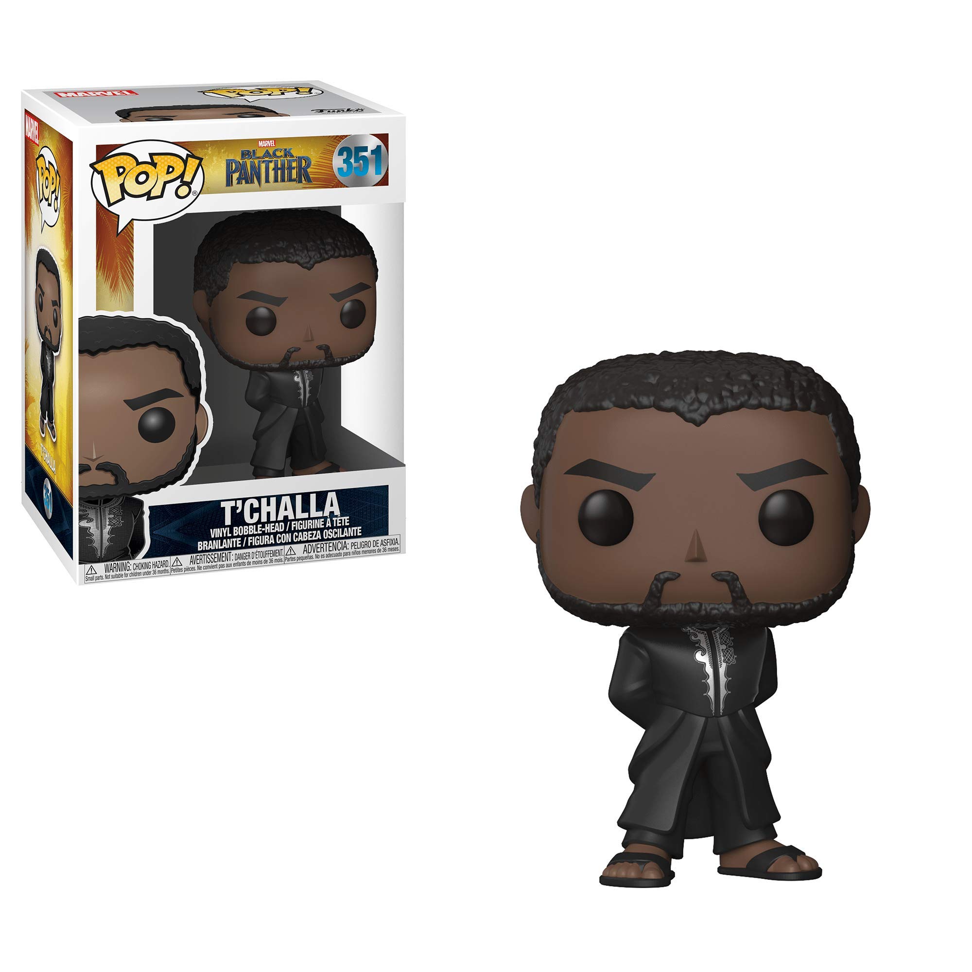 Marvel Action Figure Black Panther Robe Figure Funko POP Vinyl Figure Collectible Hero Series Movie Model Figures Toys Home Car Decoration Great for Christmas Gifts