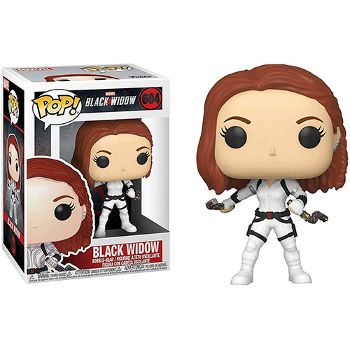 Marvel Action Figure Funko POP Movies Black Widow Taskmaster Rare Vinyl Figures with Display Box Birthday Present Collectibles Gifts for Marvel Movies Fans White Suit