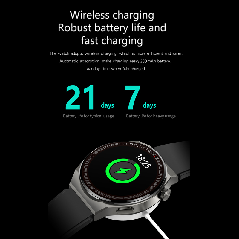 NFC Smartwatch Bluetooth Call Multi-sport IP68 Waterproof Heart Rate Blood Pressure Blood Oxygen Monitoring Smart Watch