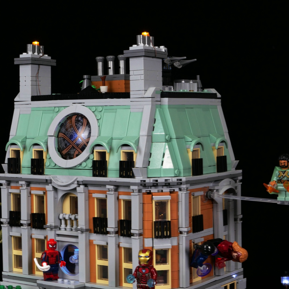 Building Blocks Marvel Sanctum Sanctorum, 3-Storey Modular Building Set, with Doctor Strange and Iron Man Minifigures, Infinity Saga Collectible color Multicolor For Kids Birthday Gift