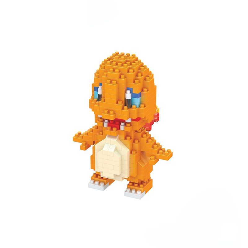 New Pokemon Miniature Building Blocks Cartoon Fire DragonPuzzle Game Toy Childrens Gift 298Pcs