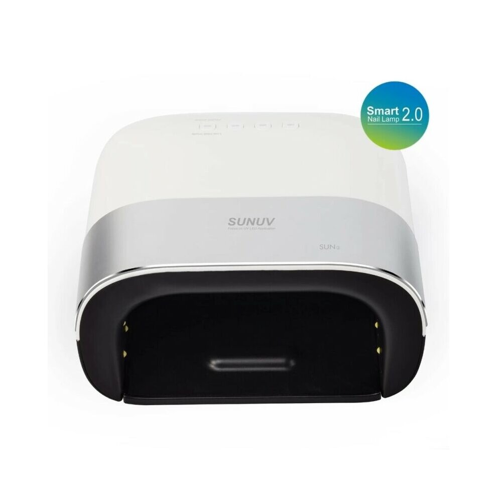 Led Nail Lamp SUNUV 48W Nail Dryer UV Lamps for Gel Polish Curing Light Machine Professional Pedicure Tool Nail Equipment Rechargable Automatic Sensor LCD Display Smart Timer Quick-Drying for Home and Nail Salon Use