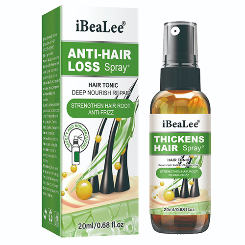 iBeaLee Anti-Hair Loss Spray Hair Growth Serum Tonic Deep Moisturize Repair Strengthen Hair Root Serum Anti-Frizz Care Scalp Nourish 20ml