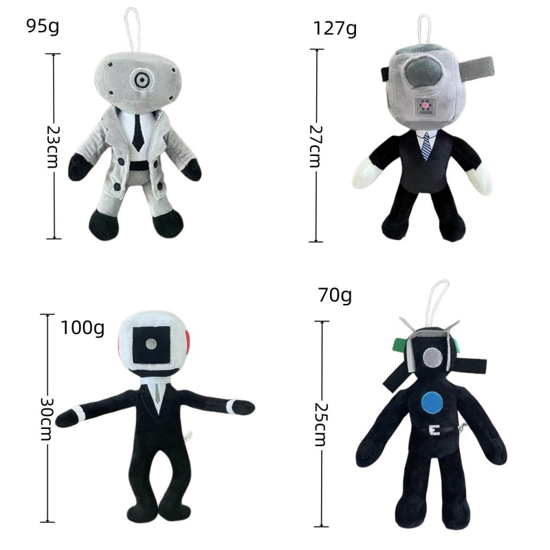 (Style A) Skibidi Toilet Plush Doll Toys Collectible Gifts for Kids Fans Aldults Birthday